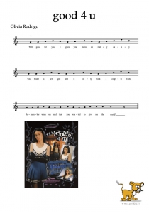 Bladmuziek/sheet music - Good 4 u - olivia - rodrigo-rv